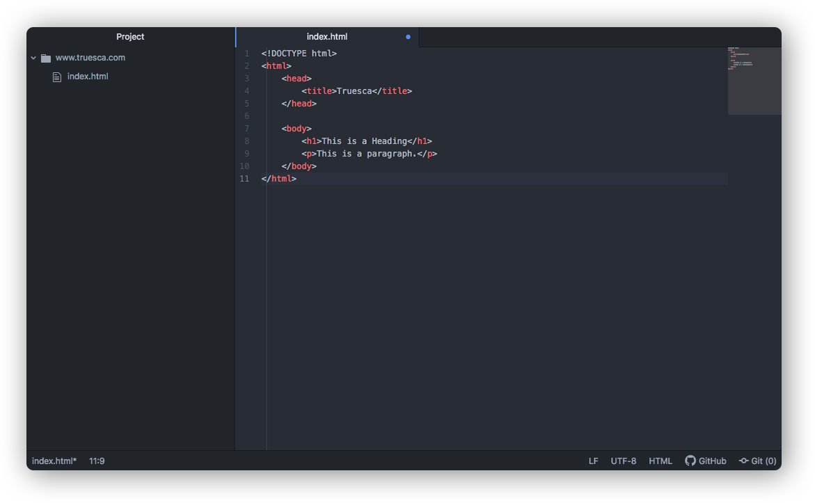 Truesca | Adding a Project Folder in Atom